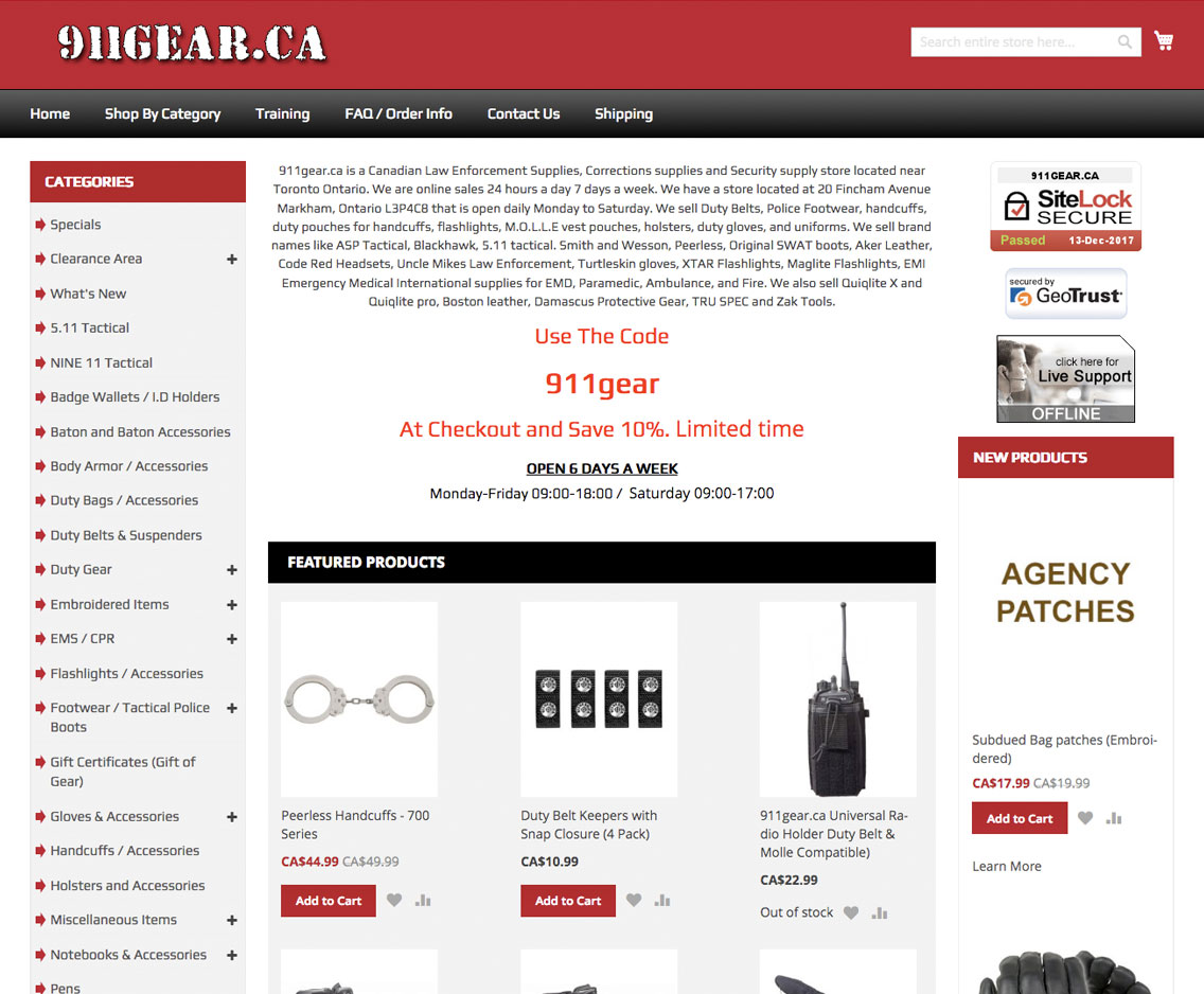 911 International Law Enforcement Gear